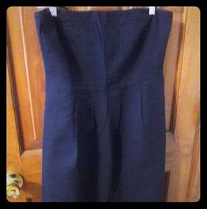 J crew strapless navy dress